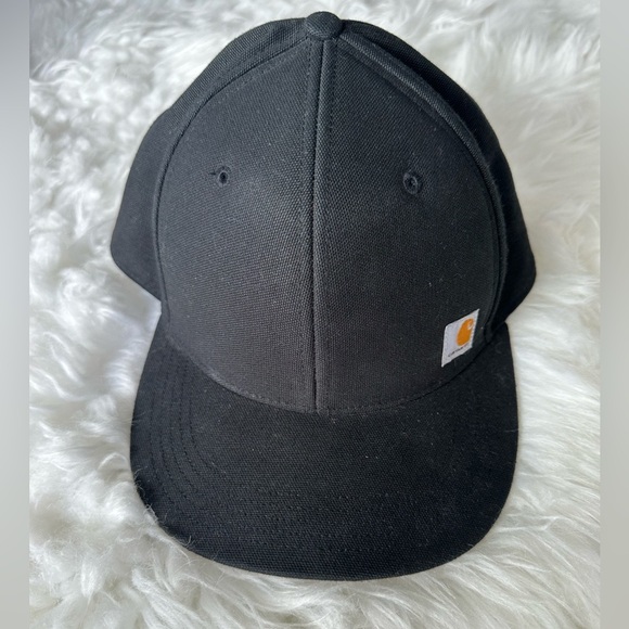 Carhartt men’s flat rimmed black hat - Picture 2 of 9